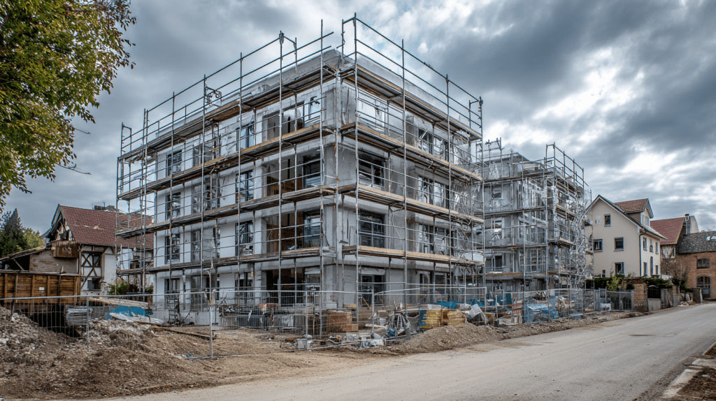 Neubau der nach dem GEG ausschließlich mit erneuerbaren Energien betrieben wird